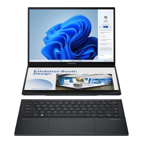Asus Zenbook Duo UX8406MA-PZ051W 14"WQXGA Touch/Intel Core Ultra 9 185H/32GB/2TB/Int.VGA/Win11/szürke laptop - UX8406MA-PZ051W