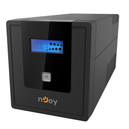 NJOY Szünetmentes 1000VA - Cadu 1000 (2 Schuko, line-interaktív, USB menedzsment, RJ11/45 vonalvédőlem(1Gb/s), fekete)