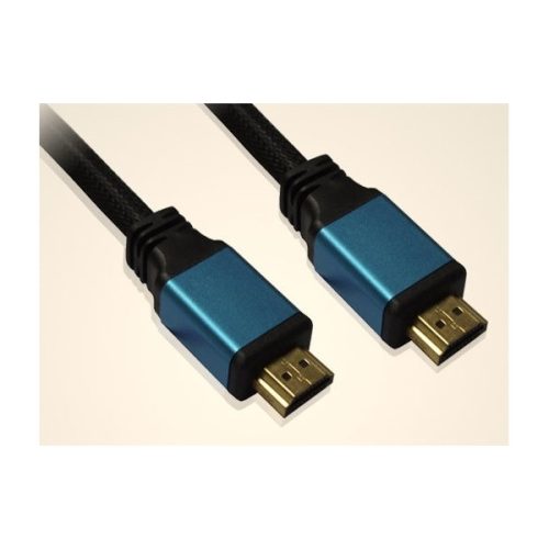 WIRETEK kábel HDMI összekötő 2m, Male/Male, v2.0, Fém csatlakozó