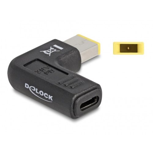 DELOCK Átalakító Laptop Töltőkábel USB Type-C female > Lenovo 11.0 x 4.5mm male 90 fokos