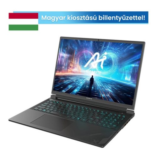 GIGABYTE G6X 9MG 16" WUXGA (165Hz), Intel Core i7-13650HX (14C/4.9Ghz), 16GB, 1TB SSD, RTX 4050, Magyar billentyű - G6X 9MG-42HU854SD