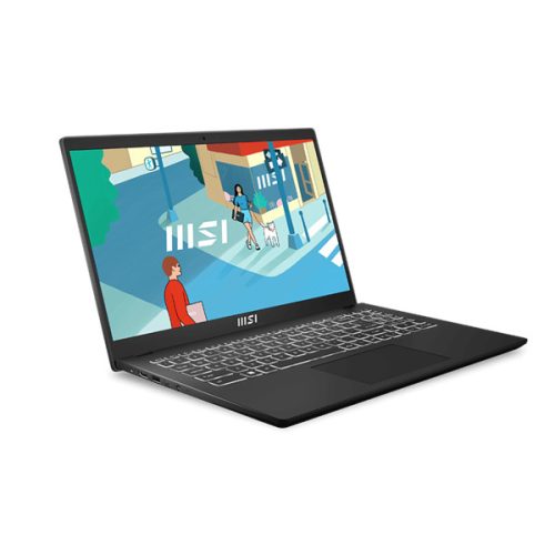 MSI Business NB Modern 15 B13M-1030, 15.6" FHD, i3-1315U, 8GB, 512GB M.2, INT, NoOS, Fekete - 9S7-15H112-1030