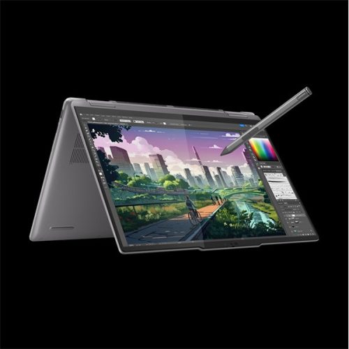 LENOVO Yoga 7 2-in-1 14AHP9, 14.0" WUXGA Touch, AMD Ryzen 5 8640HS, 16GB, 512GB SSD, Win11 Home, Arctic Grey, PEN - 83DK007AHV