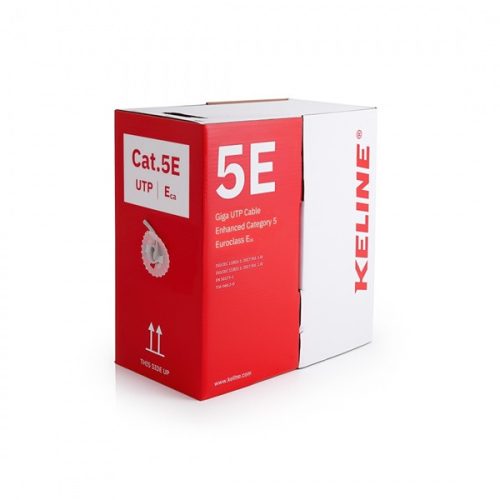 KELINE UTP Falikábel dobozos CAT.5E 305m AWG24, PVC, Euroclass Eca