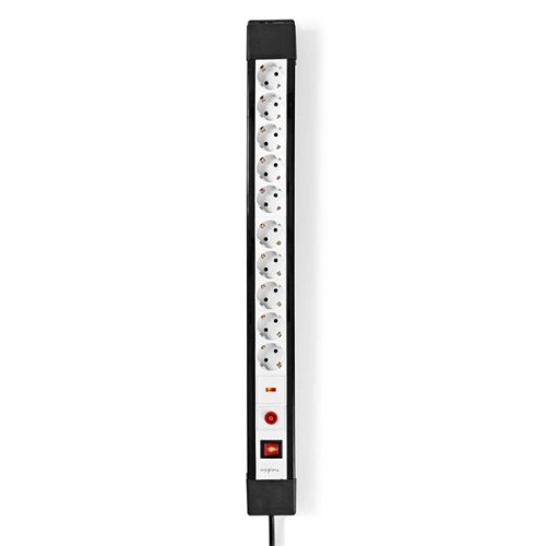 Nedis 10 aljzatos elosztó túlfeszűltségvédelemmel, H05VV-F 3G1.5mm2 , 3680 W, 16A, hossz 3m, ESC103SPF1PRO